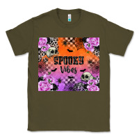 Army Green Spooky Vibes Classic Tee - texasbilliewilder