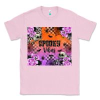 Bubblegum Pink Spooky Vibes Classic Tee - texasbilliewilder