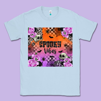 Spooky Vibes Classic Tee Designed By Texasbilliewilder