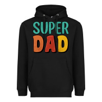 Black super dad Heavyweight Hoodie - Artiststas