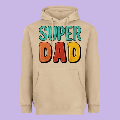 Super Dad Heavyweight Hoodie Designed By Artiststas