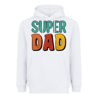 White super dad Heavyweight Hoodie - Artiststas