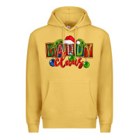 Antique Gold Christmas daddy Claus Premium Hoodie - FaDigitalArtStudio