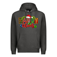 Charcoal Heather Christmas daddy Claus Premium Hoodie - FaDigitalArtStudio