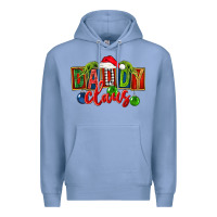 Colony Blue Christmas daddy Claus Premium Hoodie - FaDigitalArtStudio