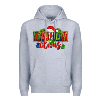 Heather Grey Christmas daddy Claus Premium Hoodie - FaDigitalArtStudio