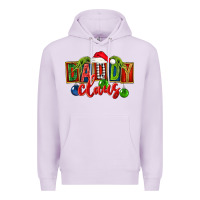 Lilac Christmas daddy Claus Premium Hoodie - FaDigitalArtStudio