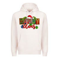 Pale Pink Christmas daddy Claus Premium Hoodie - FaDigitalArtStudio