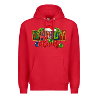 Red Christmas daddy Claus Premium Hoodie - FaDigitalArtStudio