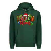 Sports Green Christmas daddy Claus Premium Hoodie - FaDigitalArtStudio