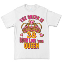 White the queen is 38 long live the queen Premium Tee - Jasminsmagicworld