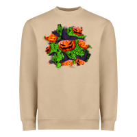 Mushroom halloween pumpkin patch Heavyweight Sweatshirt - BundleAndBundleShop