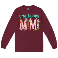 Burgundy One hoppy Mimi Easter Day Long Sleeve Tee - HowdyJamesFarm