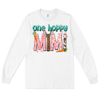 White One hoppy Mimi Easter Day Long Sleeve Tee - HowdyJamesFarm