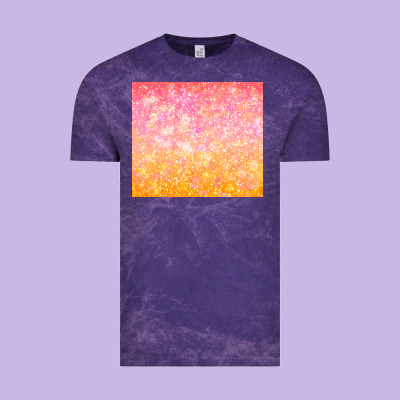 Orange Pink Ombre Glitter Vintage Tee Designed By Tumblerdesignbyshophia