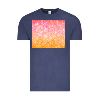 Vintage Denim orange pink ombre glitter Vintage Tee - TumblerDesignByShophia