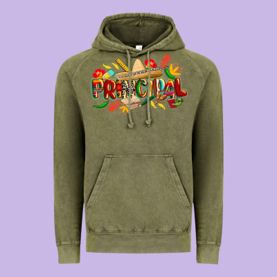Cinco De Mayo Principal Vintage Hoodie Designed By Cowgirlartshop