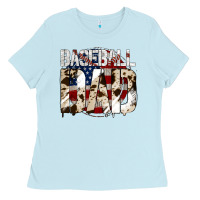 Baby Blue Baseball American Dad Ladies Tee - Bettercallsaul