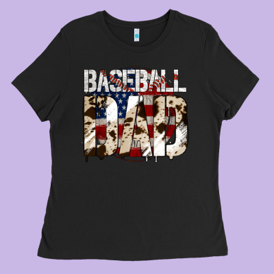 Baseball American Dad Ladies Tee Designed By Bettercallsaul