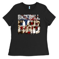 Black Baseball American Dad Ladies Tee - Bettercallsaul