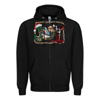 Black joy Christmas Zipper Hoodie - CowhideDigitalArt