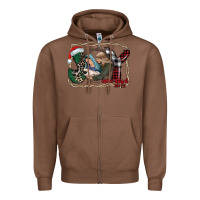 Chestnut joy Christmas Zipper Hoodie - CowhideDigitalArt