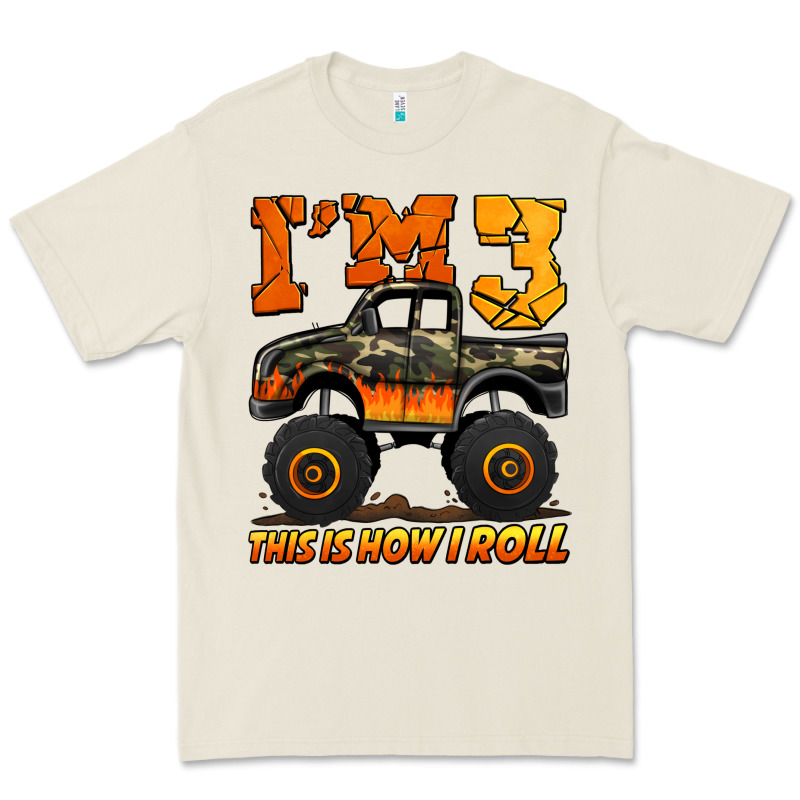 I'm Three This Is How I Roll Monster Truck Birthday Premium Tee by Jasminsmagicworld | Teevron