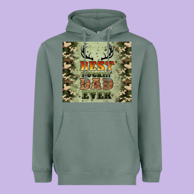 Best Buckin' Dad Ever Heavyweight Hoodie Designed By Artiststas