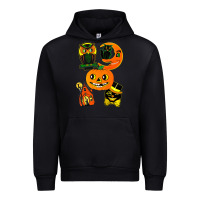 Black Vintage Halloween Urban Hoodie - minhPixels