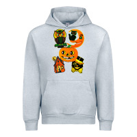 Heather Grey Vintage Halloween Urban Hoodie - minhPixels