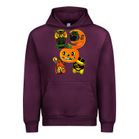Mauve Wine Vintage Halloween Urban Hoodie - minhPixels