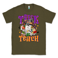 Army Green trick or teach halloween Classic Tee - NancyCooperArtShop