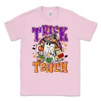 Bubblegum Pink trick or teach halloween Classic Tee - NancyCooperArtShop