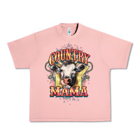 Salmon Country Mama Urban Heavy Tee - HowdyJamesFarm