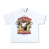 White Country Mama Urban Heavy Tee - HowdyJamesFarm