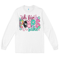 White Oh for peeps sake cowhide Easter Day Long Sleeve Tee - HowdyJamesFarm