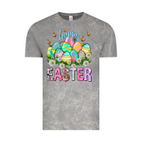 Cloud Rock Happy Easter with eggs Easter Day Vintage Tee - HowdyJamesFarm