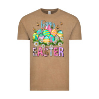 Vintage Coffee Happy Easter with eggs Easter Day Vintage Tee - HowdyJamesFarm