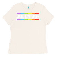 Bone Ally AF Pride Rainbow Shirt  Proud LGBTQ Ally TShirt Ladies Tee - minhPixels