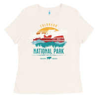 Bone Vintage Rocky Mountain National Park Hiking Travel Souvenir Ladies Tee - minhPixels