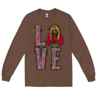 Chestnut love lady of guadalupe Long Sleeve Tee - Jasminsmagicworld