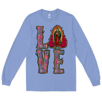 Colony Blue love lady of guadalupe Long Sleeve Tee - Jasminsmagicworld