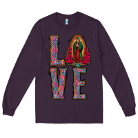 Plum love lady of guadalupe Long Sleeve Tee - Jasminsmagicworld
