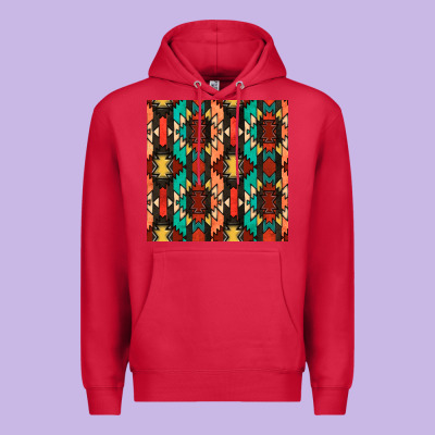 Native American Aztec Seamless Pattern Premium Hoodie Designed By Bundleandbundleshop