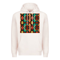 Pale Pink native american aztec seamless pattern Premium Hoodie - BundleAndBundleShop