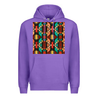 Purple native american aztec seamless pattern Premium Hoodie - BundleAndBundleShop