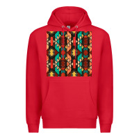 Red native american aztec seamless pattern Premium Hoodie - BundleAndBundleShop