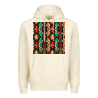 Sandshell native american aztec seamless pattern Premium Hoodie - BundleAndBundleShop