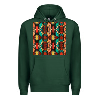 Sports Green native american aztec seamless pattern Premium Hoodie - BundleAndBundleShop