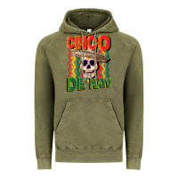 Vintage Olive cinco de mayo with skull Vintage Hoodie - CowGirlArtShop